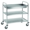 Chariot de service inox - 3 plateaux