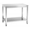 Table inox professionnelle sans dosseret L 1000mm