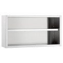 Armoire inox suspendue ouverte  L 1000mm