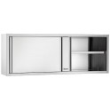 Armoire inox à suspendre, portes  coulissantes L 1200mm