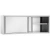 Armoire inox à suspendre, portes coulissantes L 1400mm