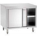 Meuble inox professionnelle porte coulissante L 1200mm 