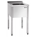 Plonge inox professionnelle - 1 bac