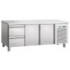 Table réfrigérée ventilée - 2 portes - 2 tiroirs GN 1/1
