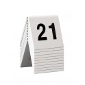 10 chevalets de table numérotés de 21 à 30
