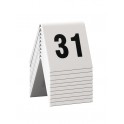 10 chevalets de table numérotés de 31 à 40