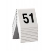 10 chevalets de table numérotés de 51 à 60