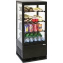 Mini vitrine réfrigérée positive 78Litres- Noire