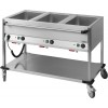 Chariot Bain-Marie à eau 3 x GN 1/1