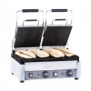 Grill panini double premium rainurée - rainurée