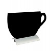 Ardoise en forme de TASSE - support aluminium