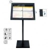  Porte-menu pour restaurant -Eclairage LED - 4xA4