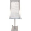 Porte menu sur pied - 6xA4 -Affichage LED 