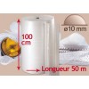 Film bulles - Rouleau large 100cm x Long 50m