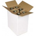 Caisse carton pour 6 bouteilles de 75cm - 24,7 x 16,8 x 30,8cm