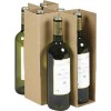 Caisse carton pour 6 bouteilles de 75cm - 24,7 x 16,8 x 30,8cm