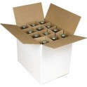 Caisse carton pour 6 bouteilles de 75cm - 24,7 x 16,8 x 30,8cm