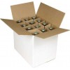 Caisse carton pour 12 bouteilles de 75cl - 33,6x24,7x30,6cm