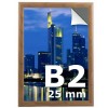 Cadre clic clac B2 - couleur bois  - Profilé 25mm 