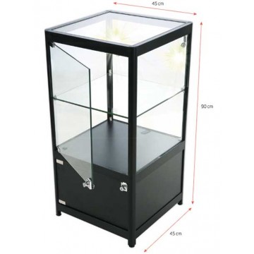 Vitrine en verre de collection Vitrine sur pied avec LED et 7