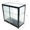 Vitrine comptoir noir de magasin - Eclairage LED