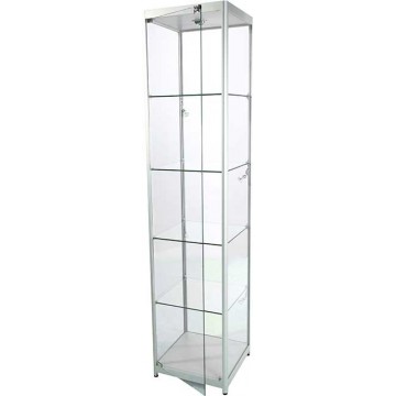 Vitrine colonne en verre - éclairage led