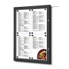Porte menu LED 4xA4 couleur noir 