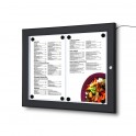 Porte menu LED 4xA4 couleur noir 
