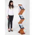 Présentoir pliable bois ZIG ZAG 5 étagères