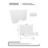 Ecran de protection plexiglass - L100x H75cm 