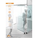 Roll-up barrière de distanciation sociale