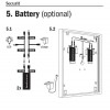 Porte menu sur pied - 6xA4 -Affichage LED 