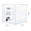 Urne plexiglass transparente 20x20x20cm 