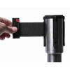 Poteaux de guidage chromé - sangle rétractable