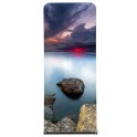 Stand tubulaire tissus 80x200cm + impression 