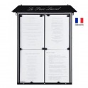 Porte menu mural 3 pages - Lumineux