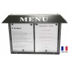 Porte menu extérieur - 2 pages - LED