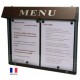 Porte menu lumineux - 2 pages A4