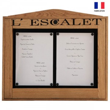 Porte-Affiches Muraux Eclairage LED - A4, A3 ou A2 en plexiglass