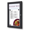 Porte menu noir 1xA4 - 4xA4 exterieur fond métal 