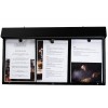 Porte menu mural 3 pages - Lumineux