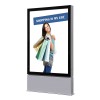 Totem porte-affiche LED 120x180cm extérieur sur pied