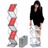Présentoir pliable  A4 - 6 étagères + Valise 