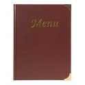 Protège-menus A4 - couverture PVC Rouge