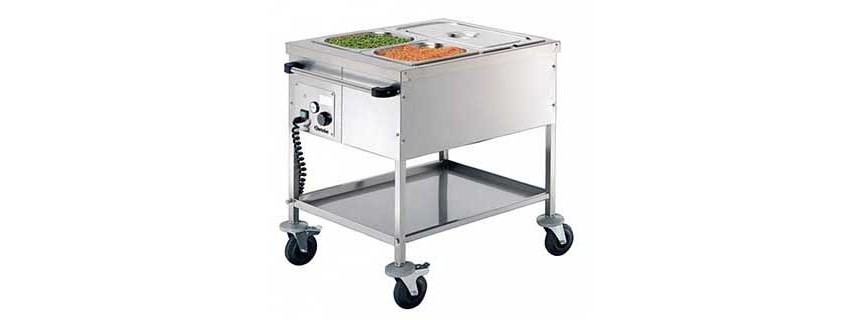 Chariot bain-marie professionnel 