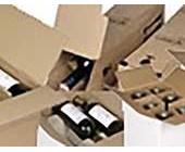 Caisse carton bouteilles